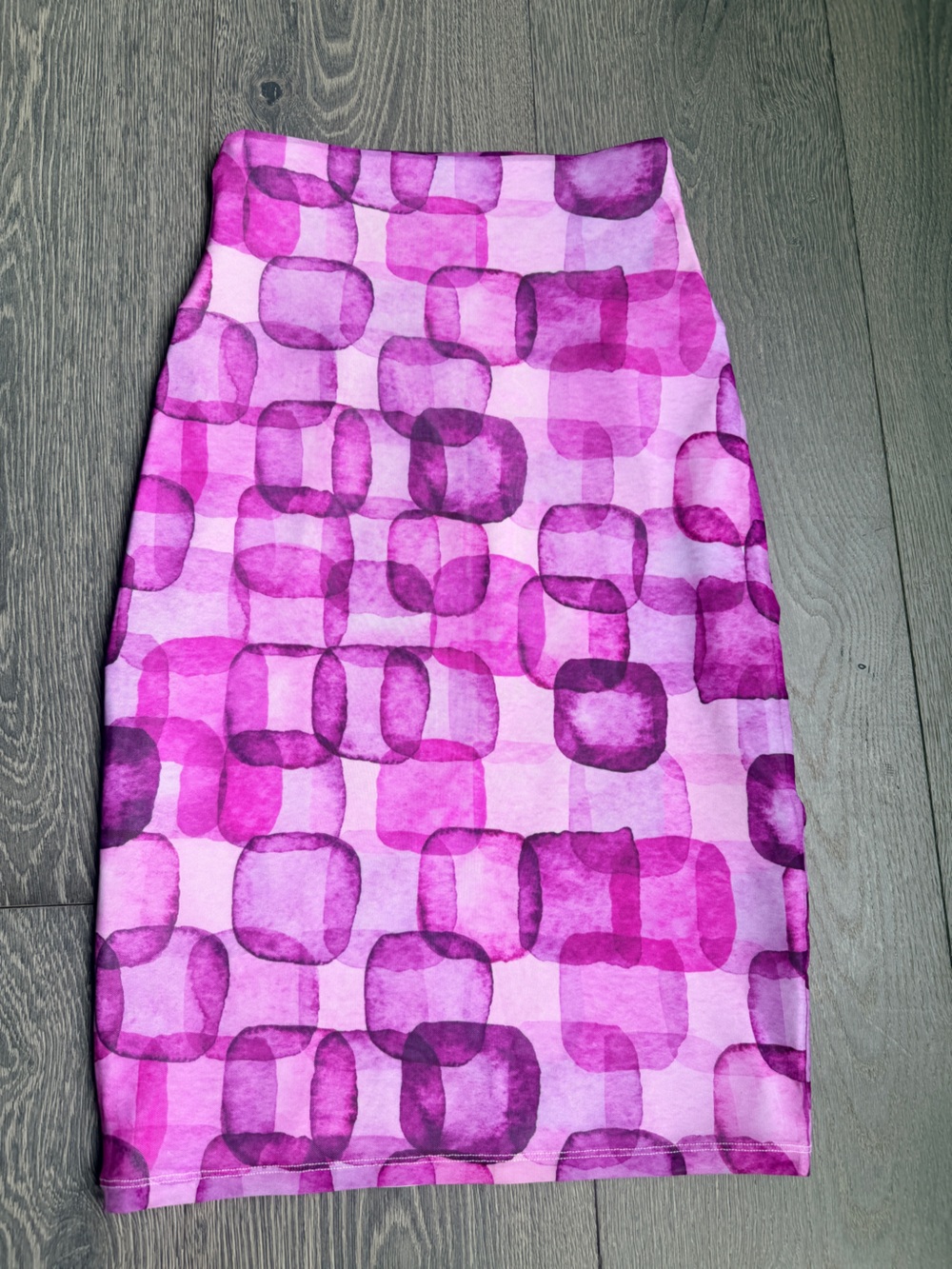 Exotica ExoticAthletica Cubical Confessions Pink Net Midi Skirt Size Medium